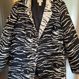 Chico’s Zebra Blazer. Chico’s size 1